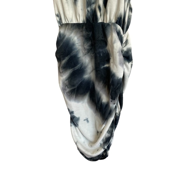 VICI Navy Tie Dye Ruched Dress, Size S - Picture 3 of 8